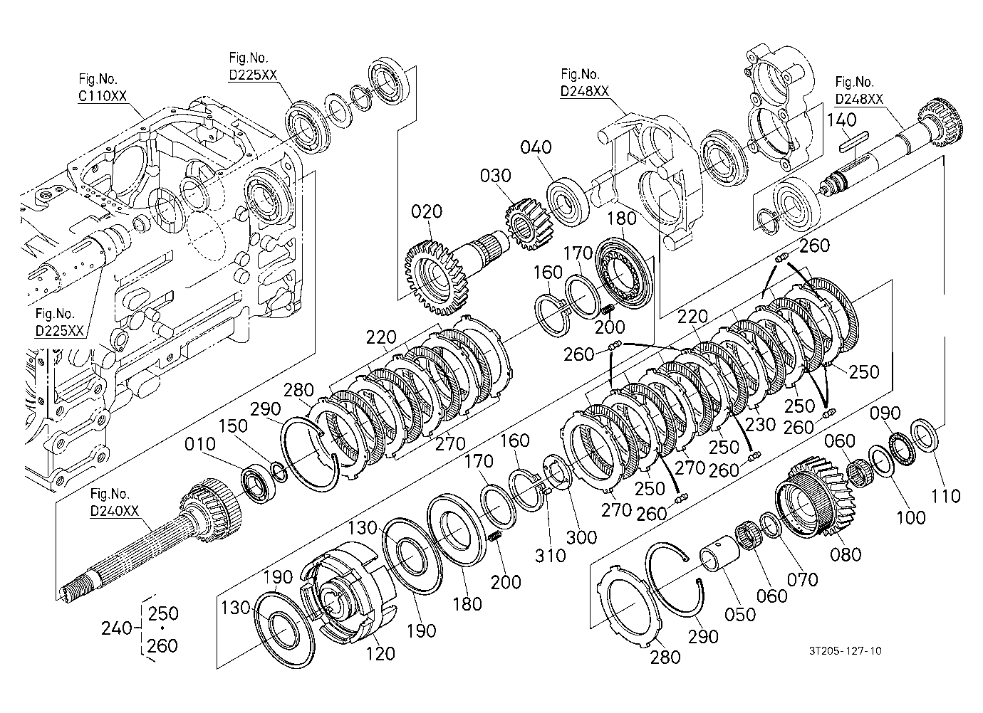 Main Gear Shift Shaft And Range Gear Shaft