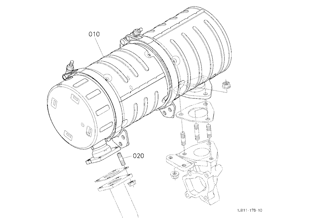 Diesel Particulate Filter Muffler