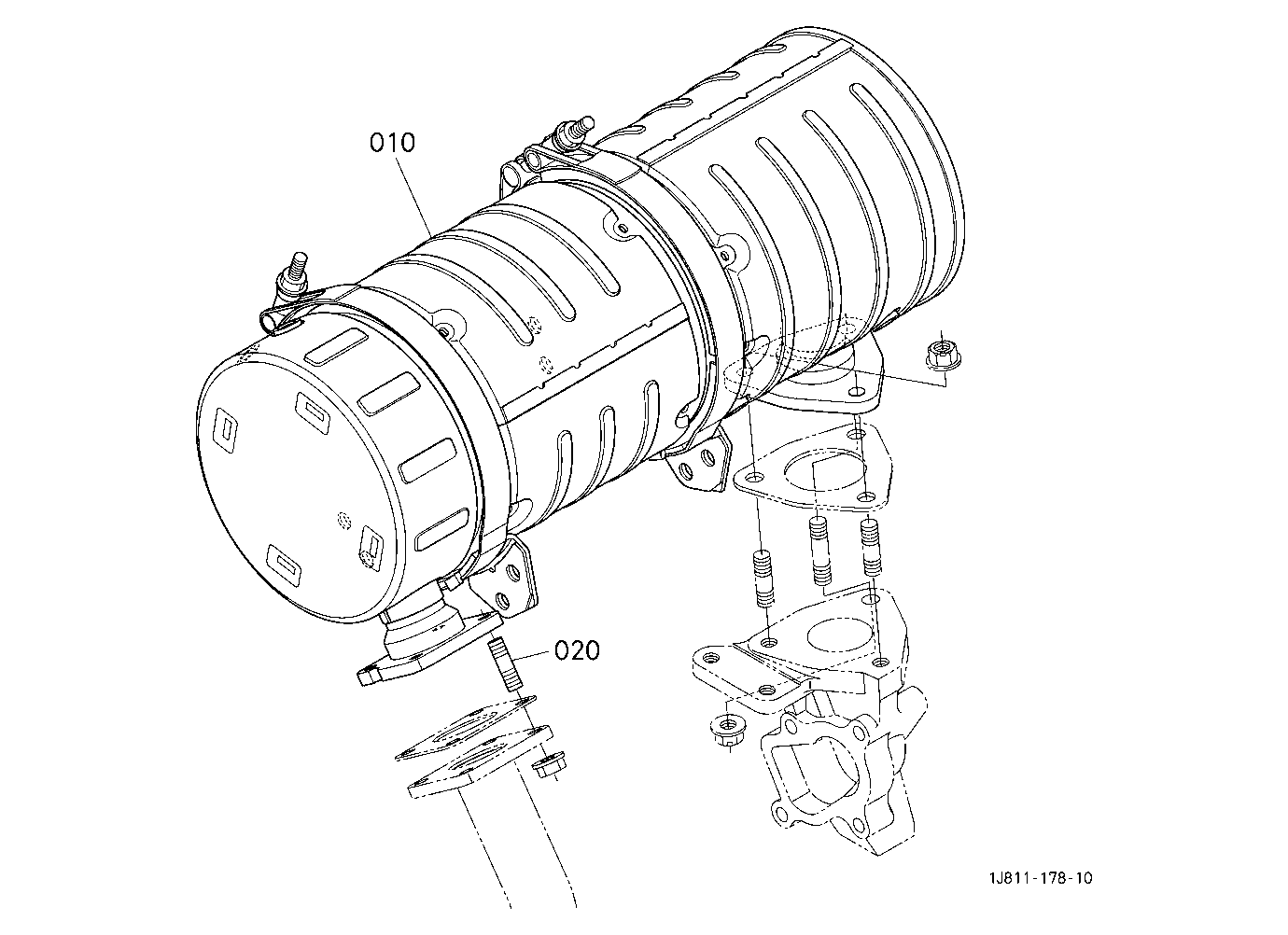 Diesel Particulate Filter Muffler