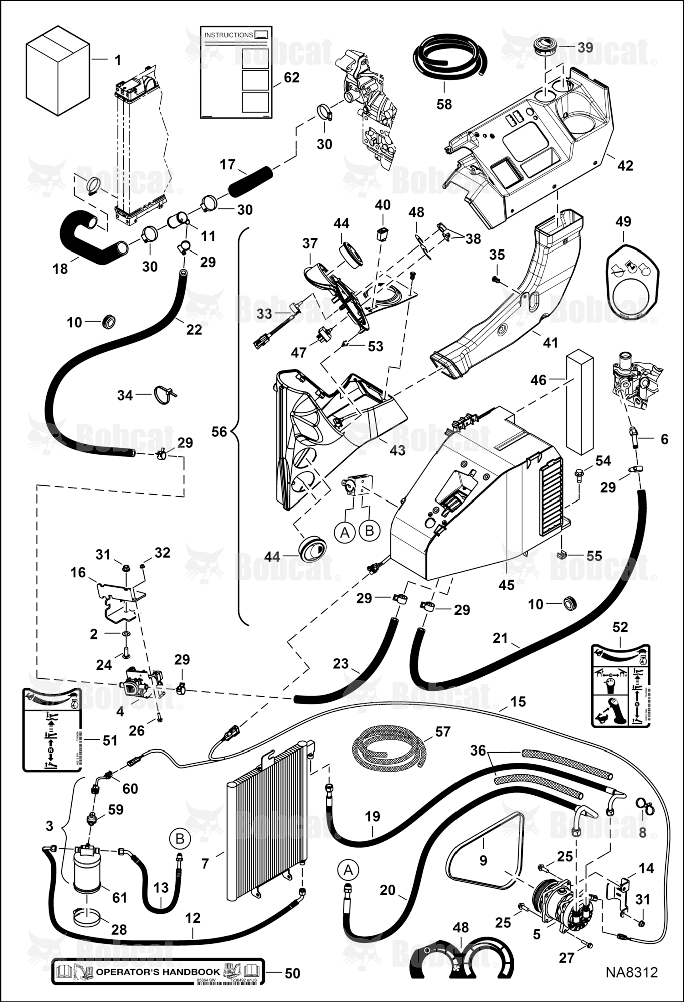 Heater & A/C (HVAC Kit)  A93K18001 & Above, AC2P15001 & Above