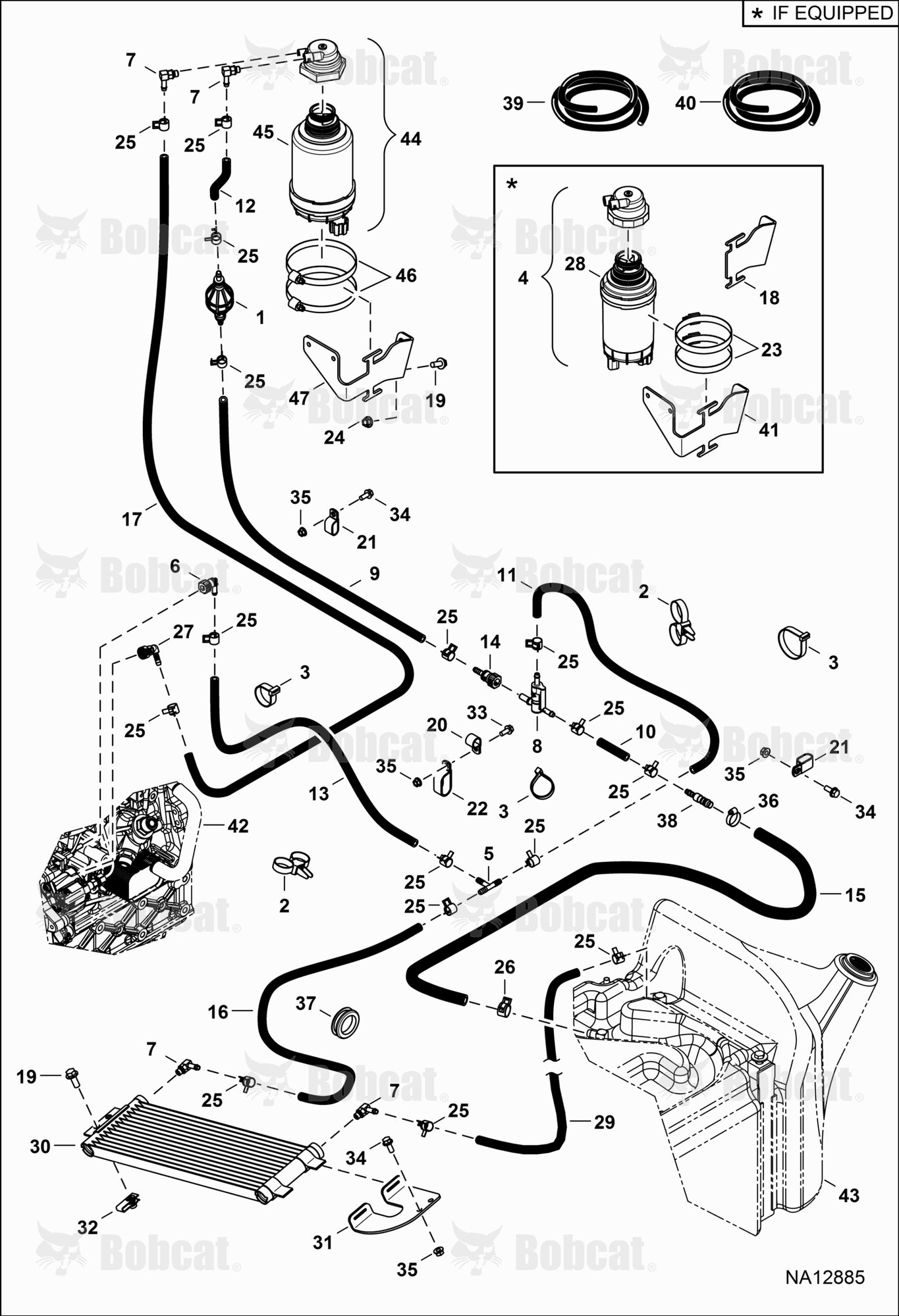 Engine & Attaching Parts (Fuel System)  B4C311001 - B4C317096