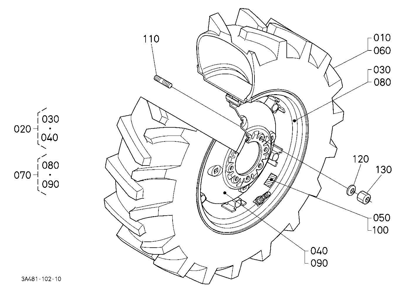 Front Wheel (12.4-24R) [Option]