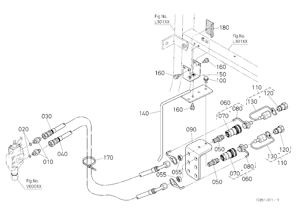 Auxiliary Control Valve Kit (Coupler) (1St) (W/G N