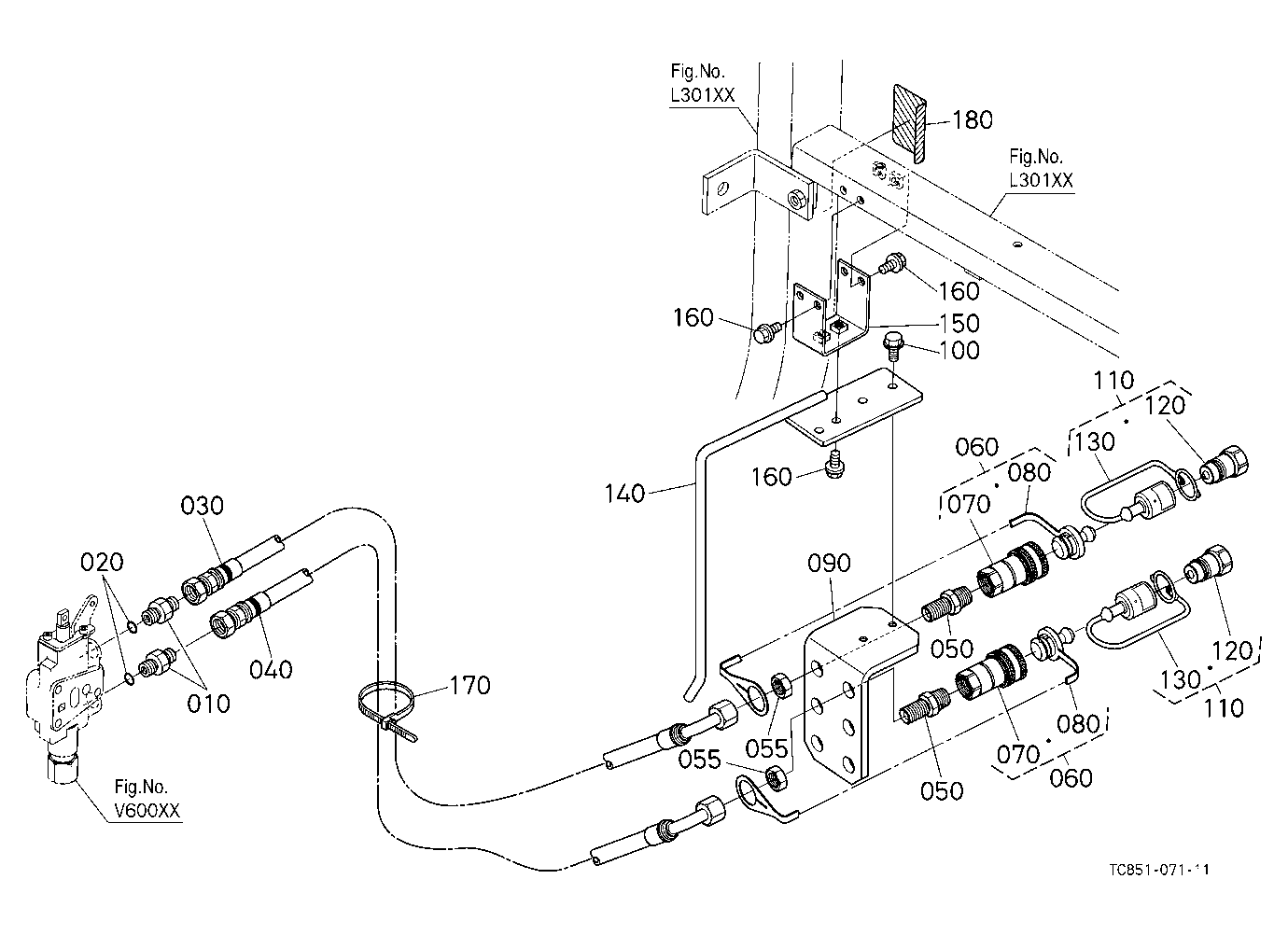 Auxiliary Control Valve Kit (Coupler) (1St) (W/G N