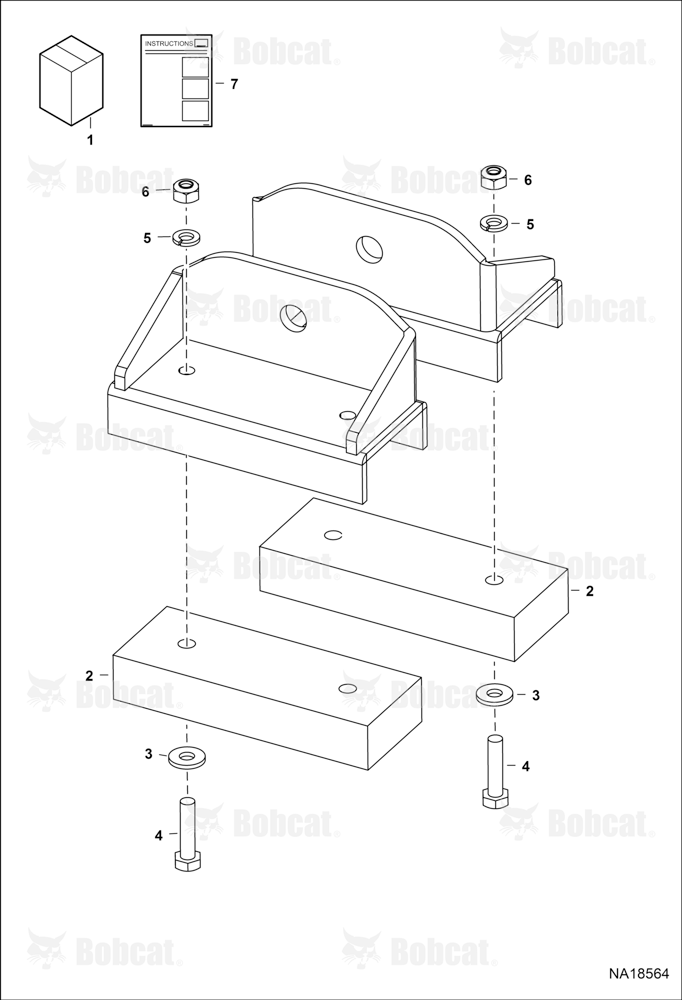 Tractor Backhoe Street Pad (Street Pad Kit) (BH66) (BH67) (BH76) (BH86) (BH86-2) (BH86-5)  B4U100101 & Above, B77F00101 & Above, B4V300101 & Above, B4V400101 & Above, B4Y800101 & Above