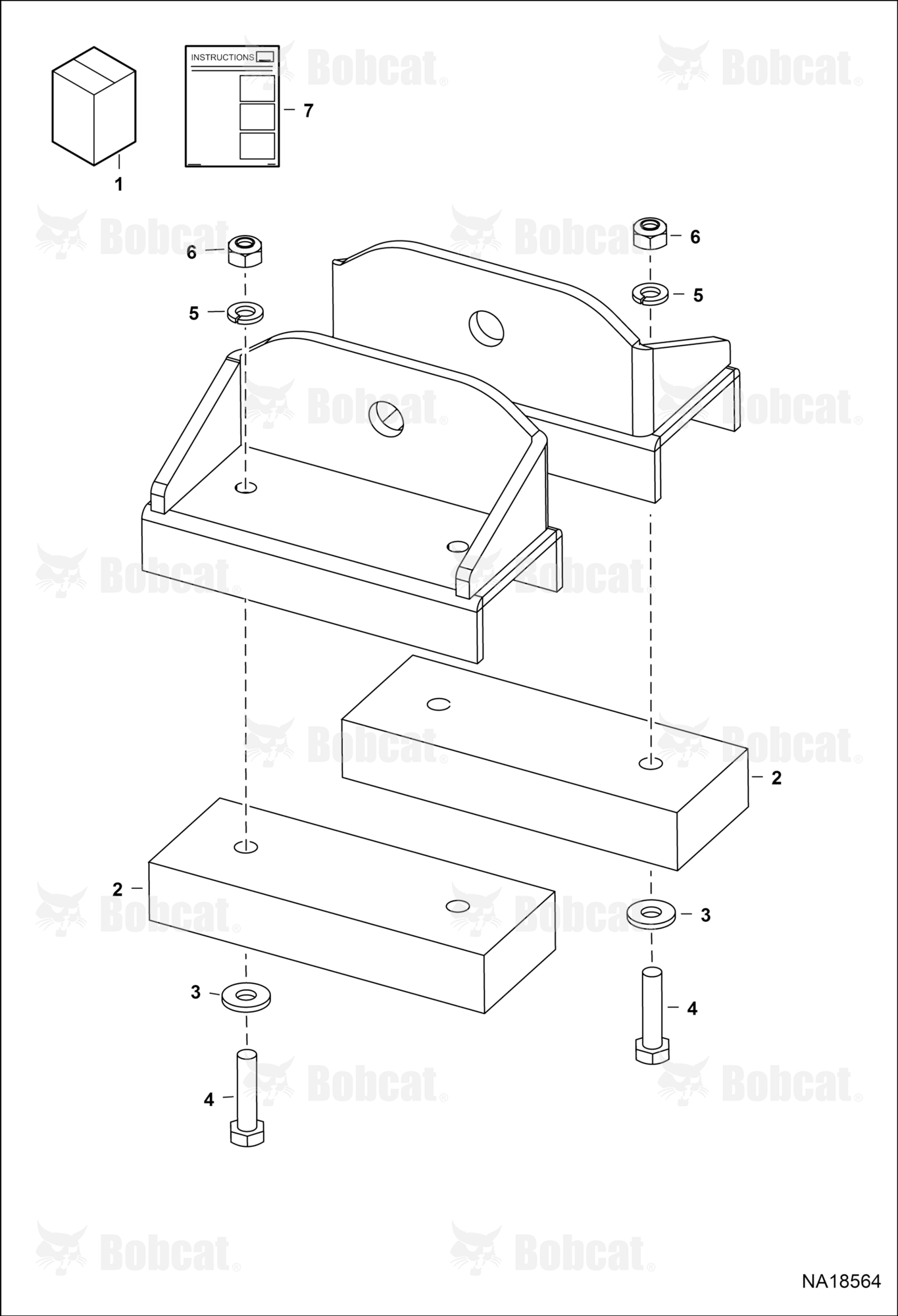 Tractor Backhoe Street Pad (Street Pad Kit) (BH66) (BH67) (BH76) (BH86) (BH86-2) (BH86-5) B4U100101 & Above, B77F00101 & Above, B4V300101 & Above, B4V400101 & Above, B4Y800101 & Above