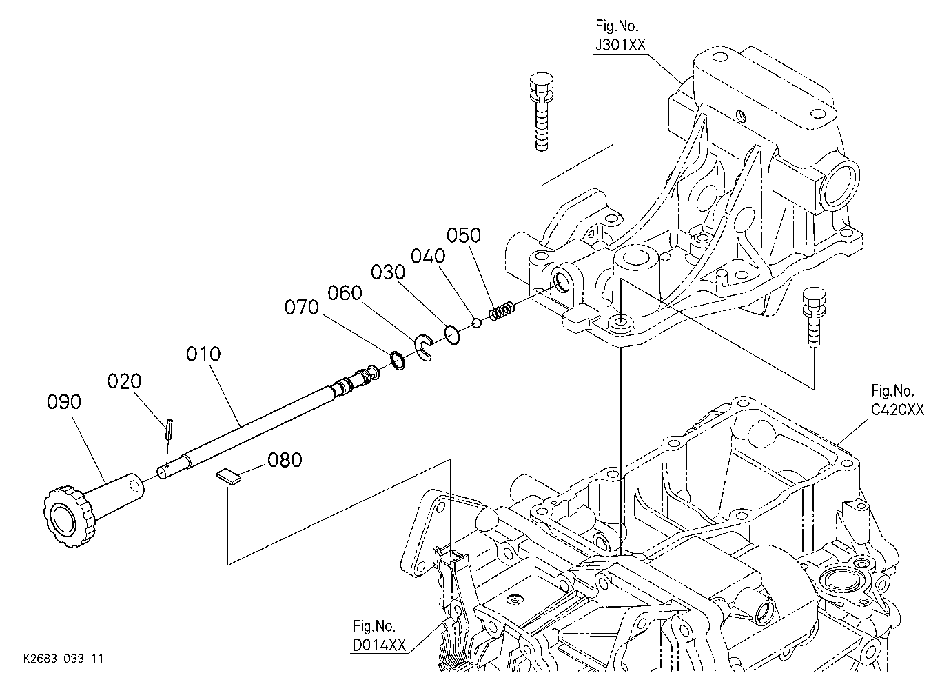 Fall Adjustment Shaft