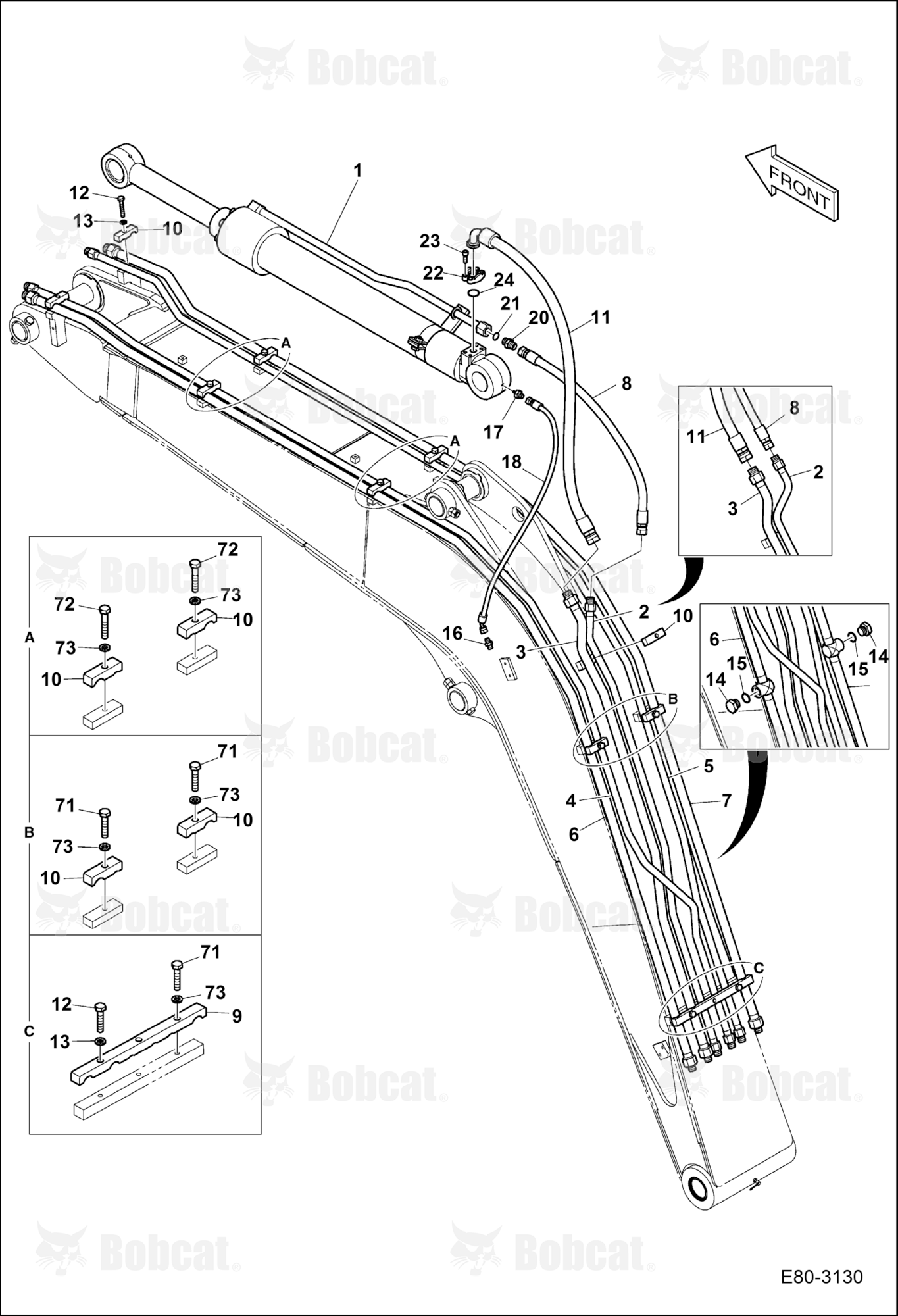 Hydraulic Circuitry (Boom) (Arm Cylinder)