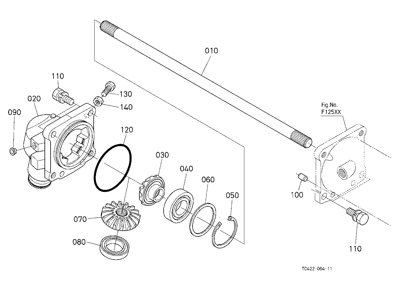 Bevel Gear Shaft Rh [Old]