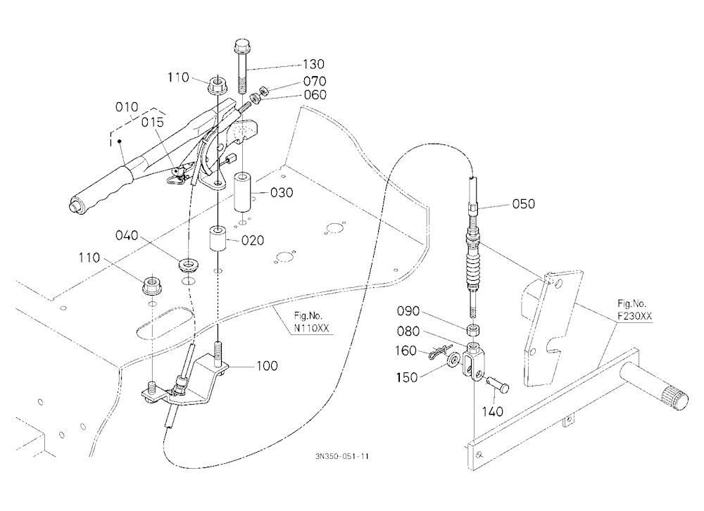 Parking Brake Lever [Wider Cab Type]