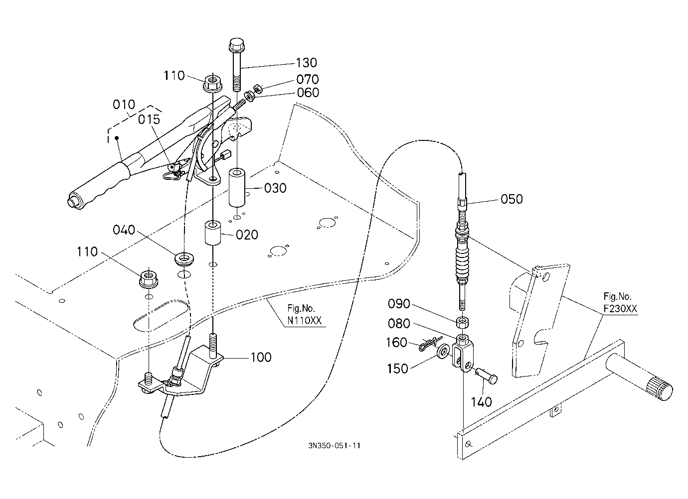 Parking Brake Lever [Wider Cab Type]