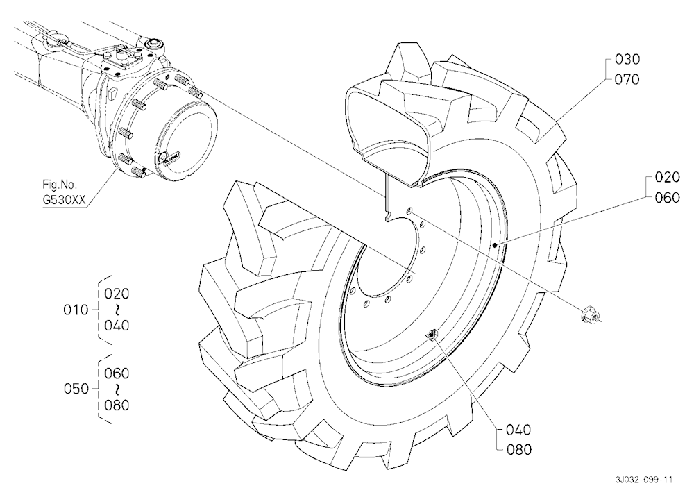 Front Wheel (380/85R28) [Firestone]