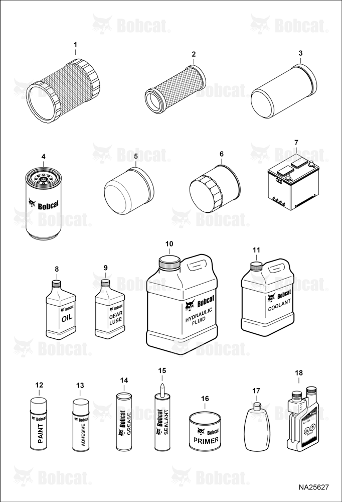 Maintenance Items (Service Parts)