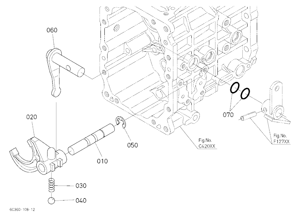 Pto Gear Shift Fork