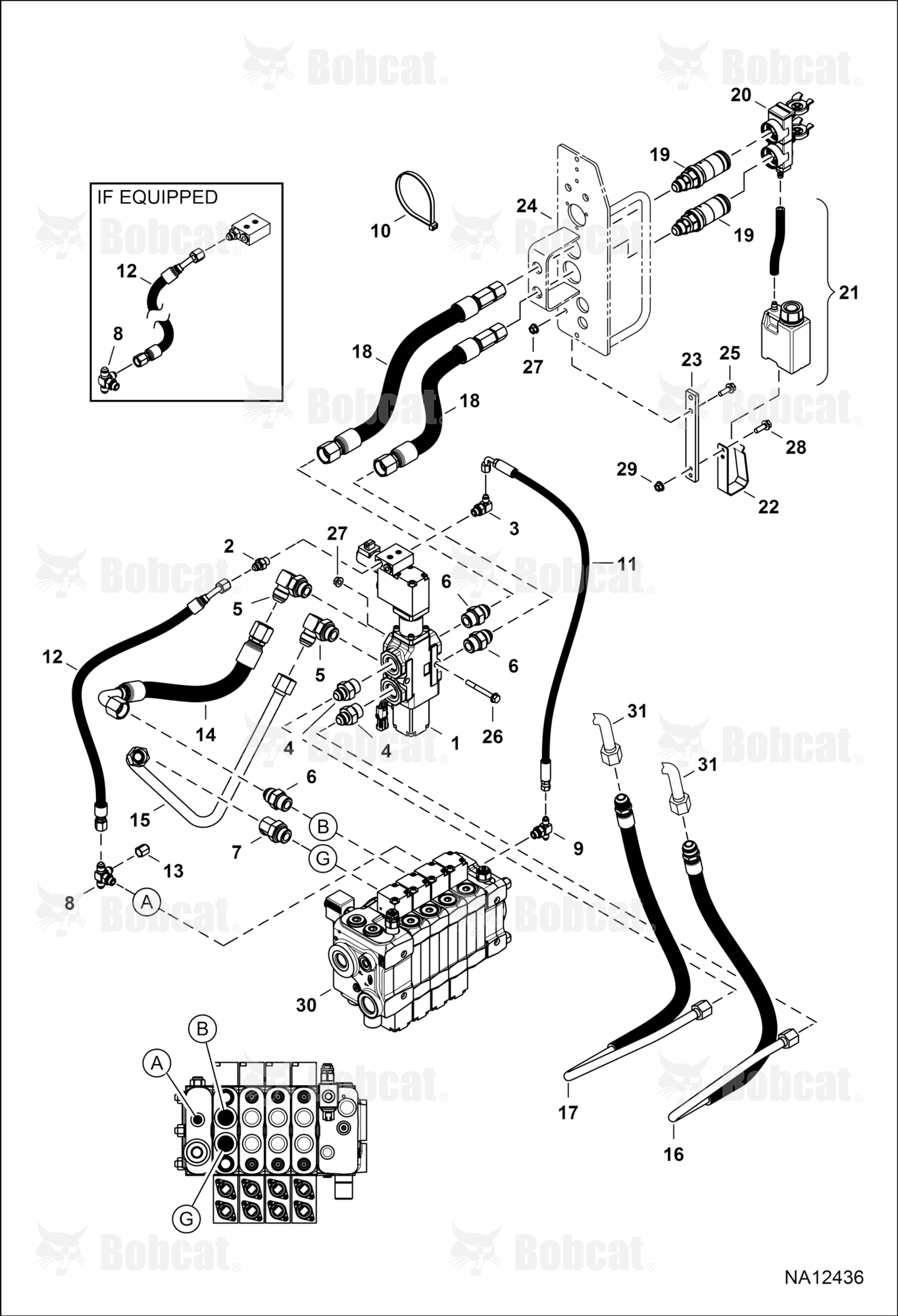 Rear Hydraulics (Auxiliary)  B3ZS11001 - B3ZS16000, B3ZT11001 - B3ZT16000