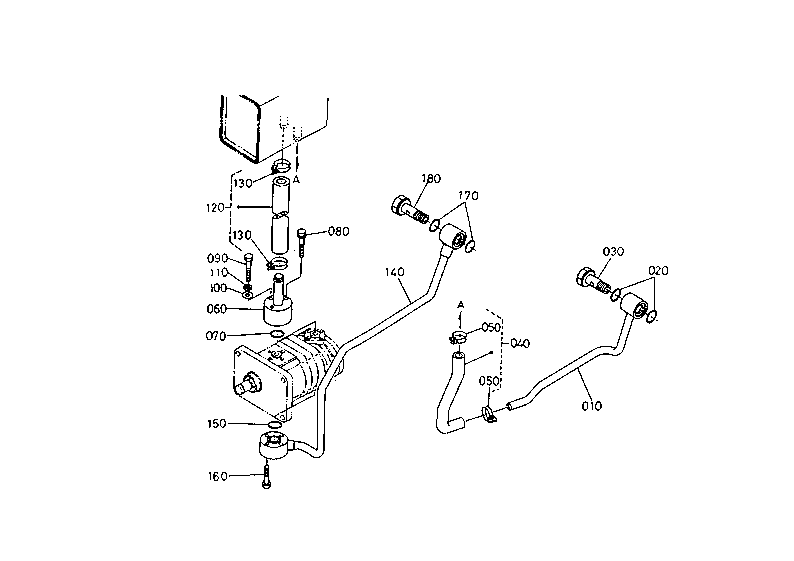 Power Steering Oil Line (Manual Shuttle)
