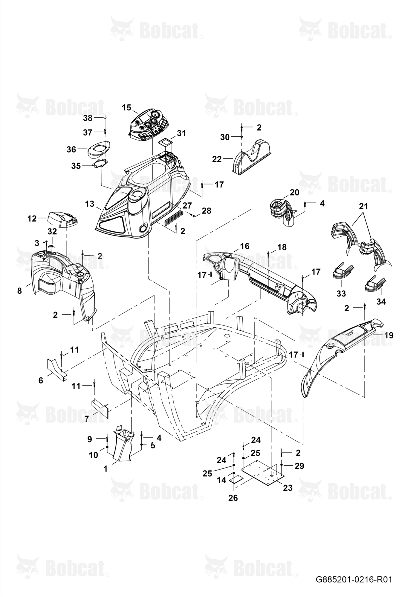 Cabin Interior Polyester and Its Connections  B45211000 - B45211051
