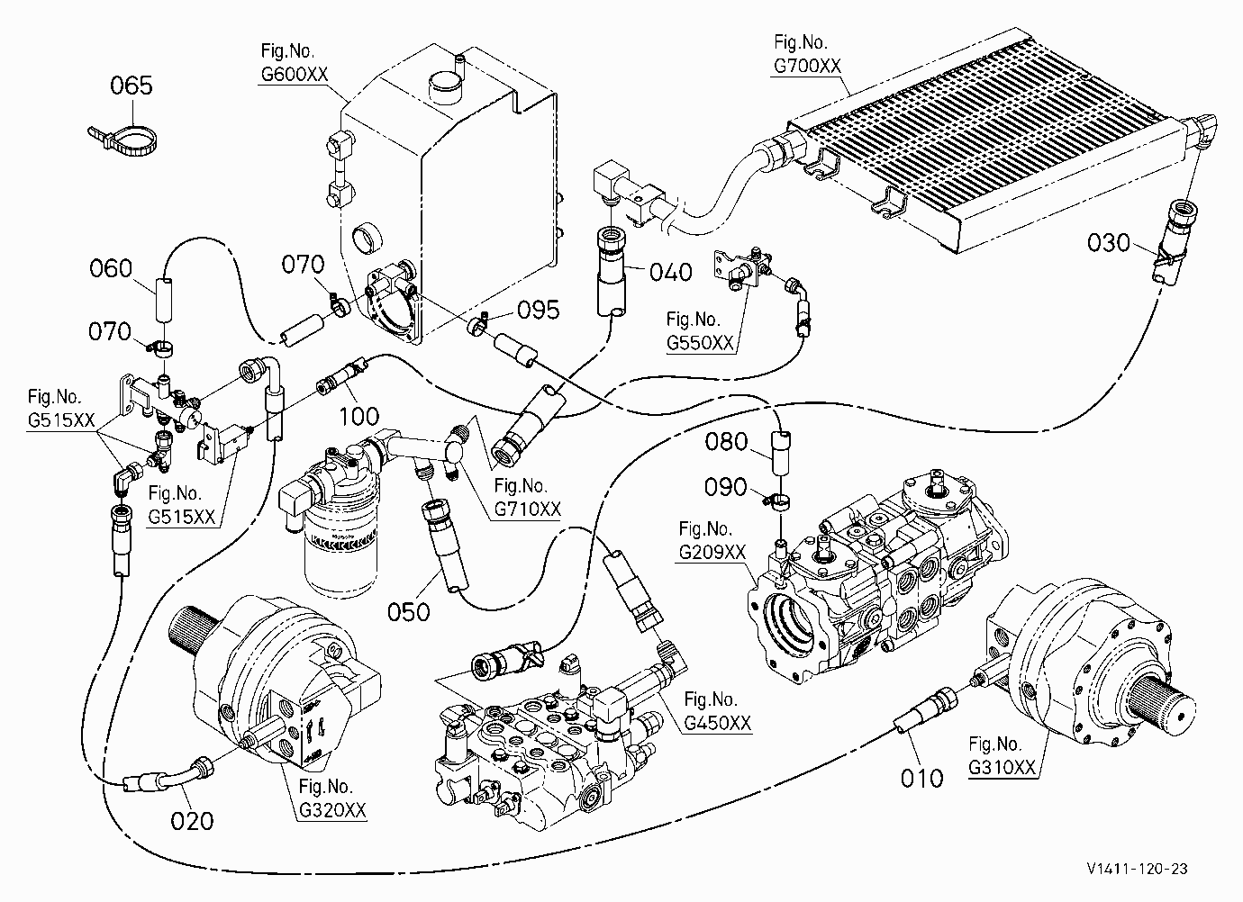 OIL PIPING (DRAIN) [HIGH FLOW]