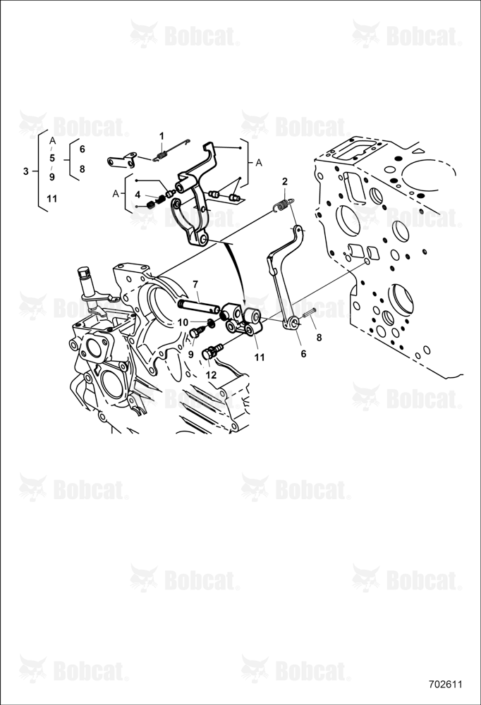 ENGINE, Fork Lever (GOVERNOR)