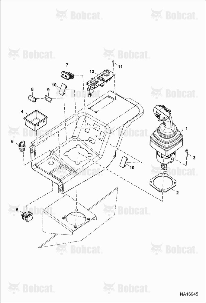 Operator Controls (Joystick & RH Console) B41416001 & Above, B41616001 & Above