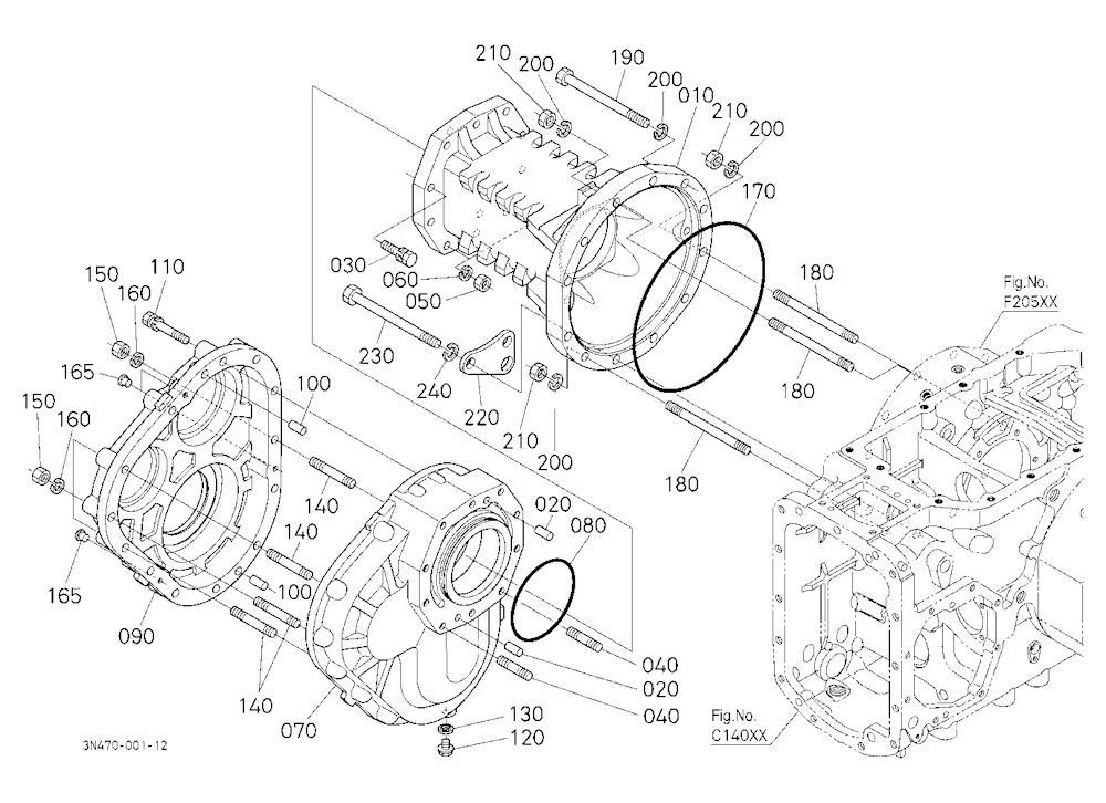 Rear Axle Case Rh