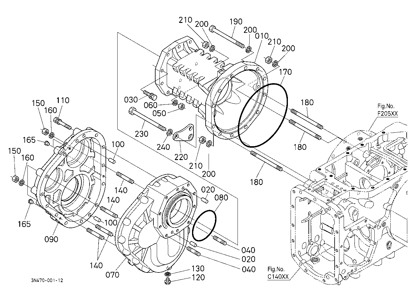 Rear Axle Case Rh