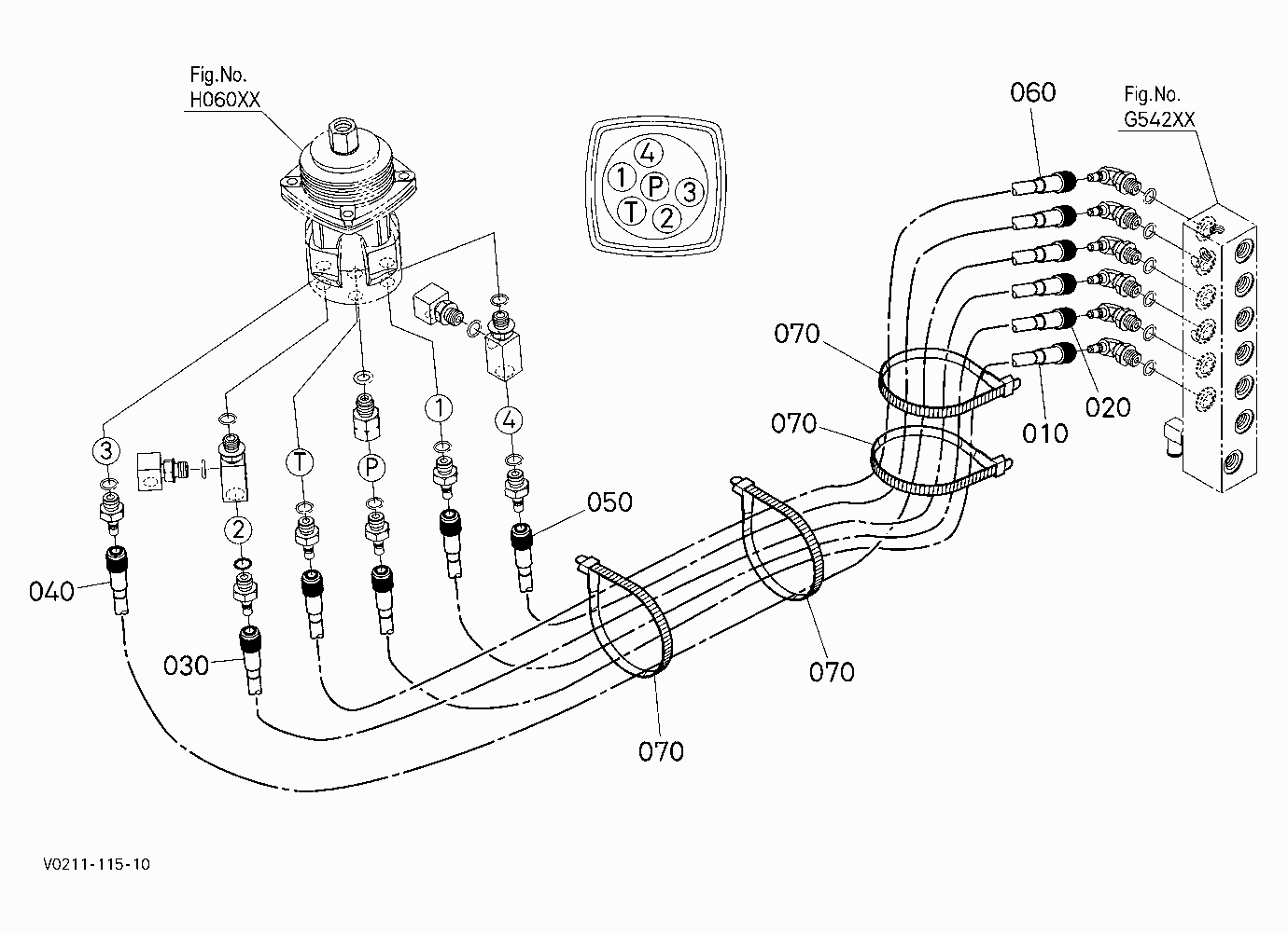 OIL PIPING (CONTROL RH)