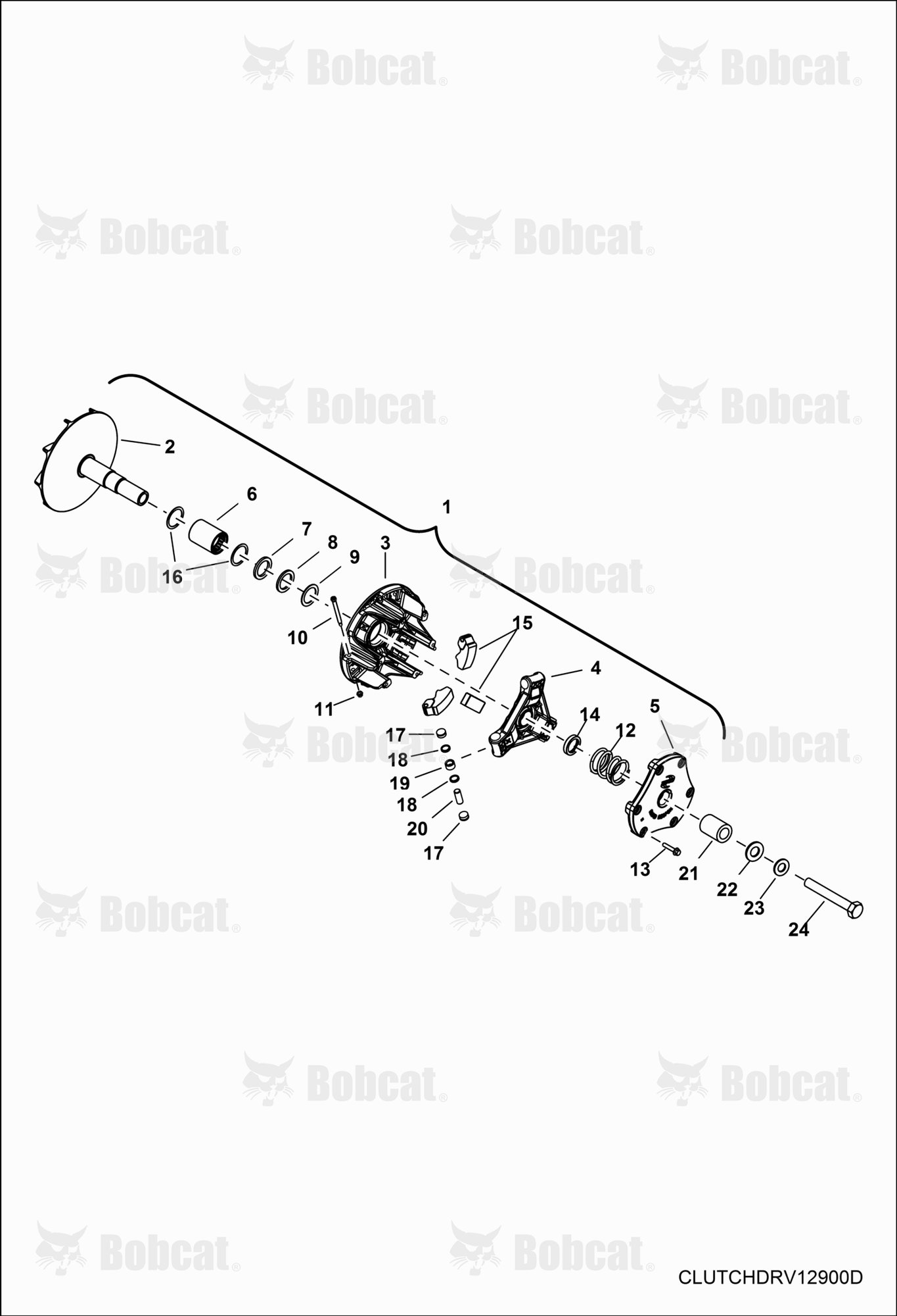 Drive TRAIN, Primary Clutch  AJNY20001 & Above