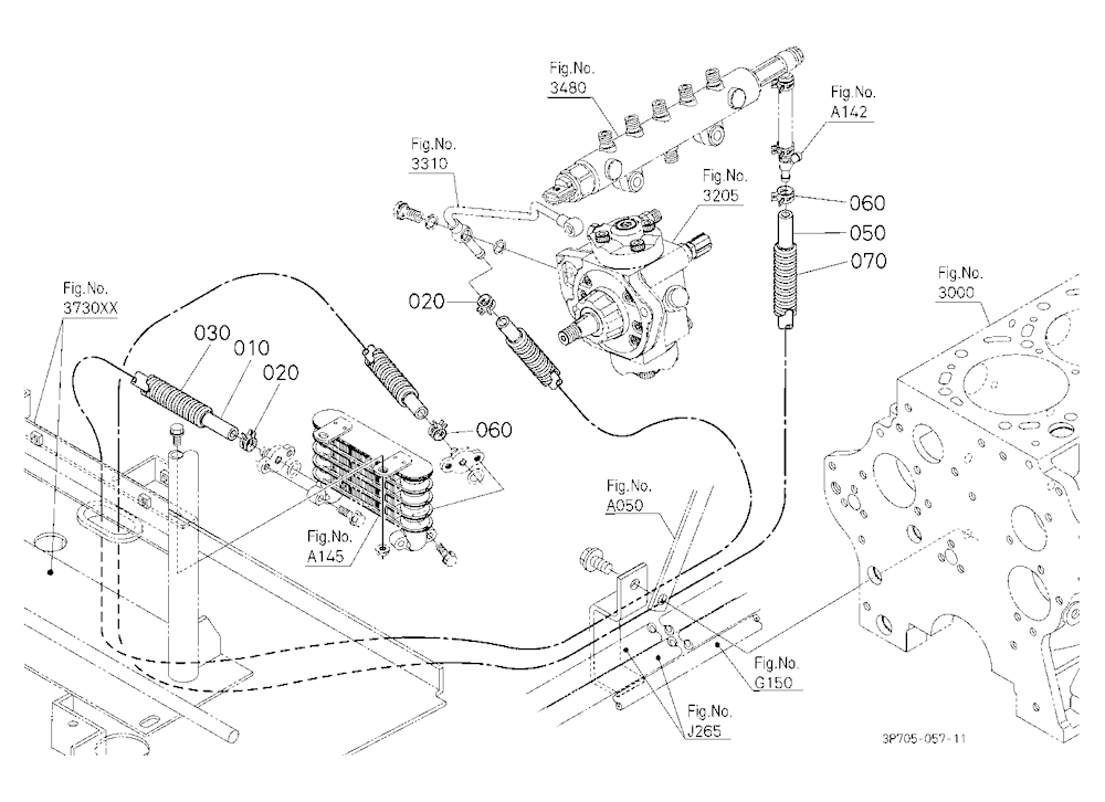 Fuel Pipe 3 (Fuel Cooler)