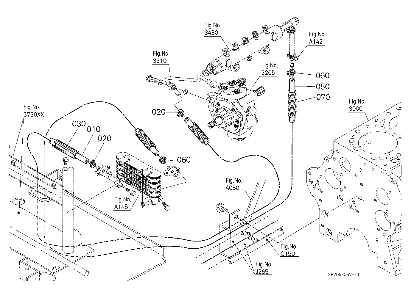 Fuel Pipe 3 (Fuel Cooler)