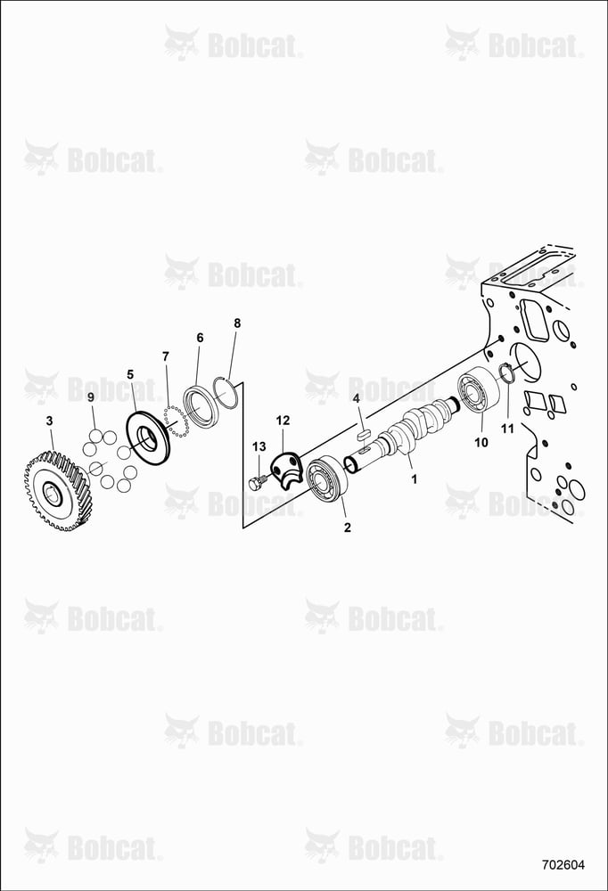 ENGINE, Fuel Camshaft and Governor Shaft