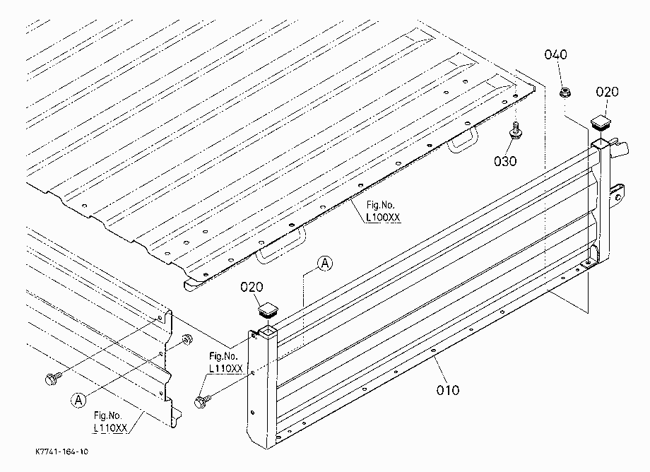 BOX PLATE (LEFT) [BED LINER]
