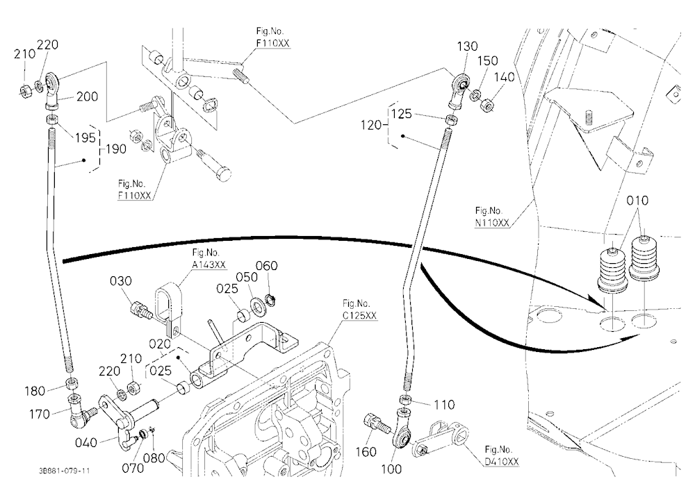 Main Gear Shift Rod