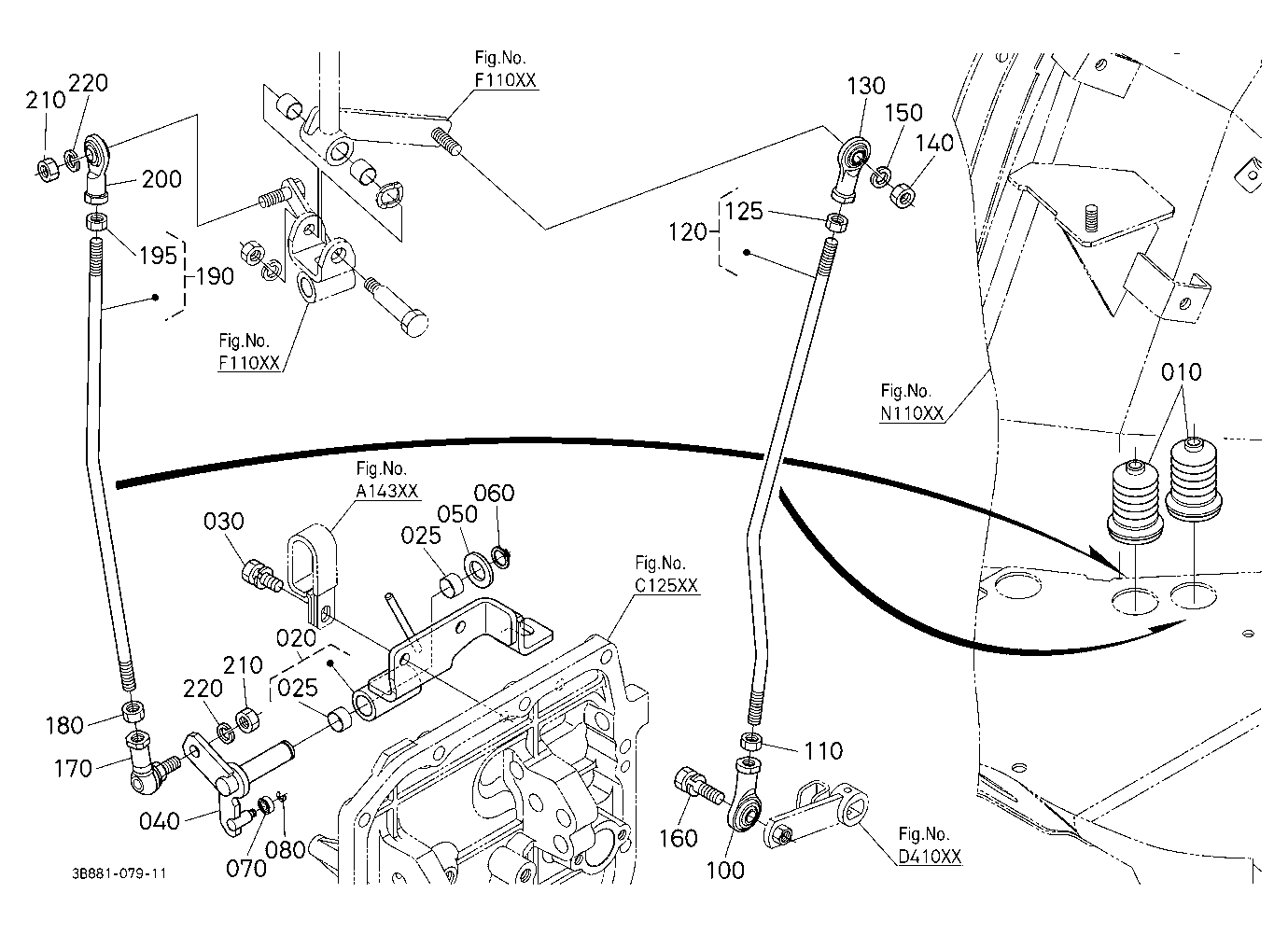 Main Gear Shift Rod