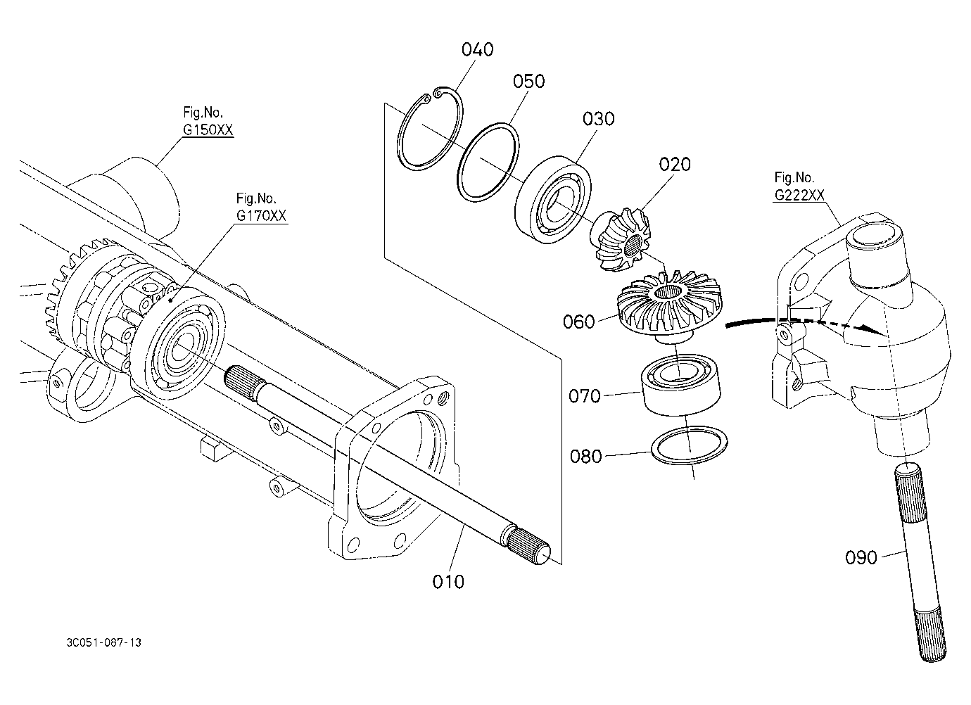 Differential Gear Shaft Lh