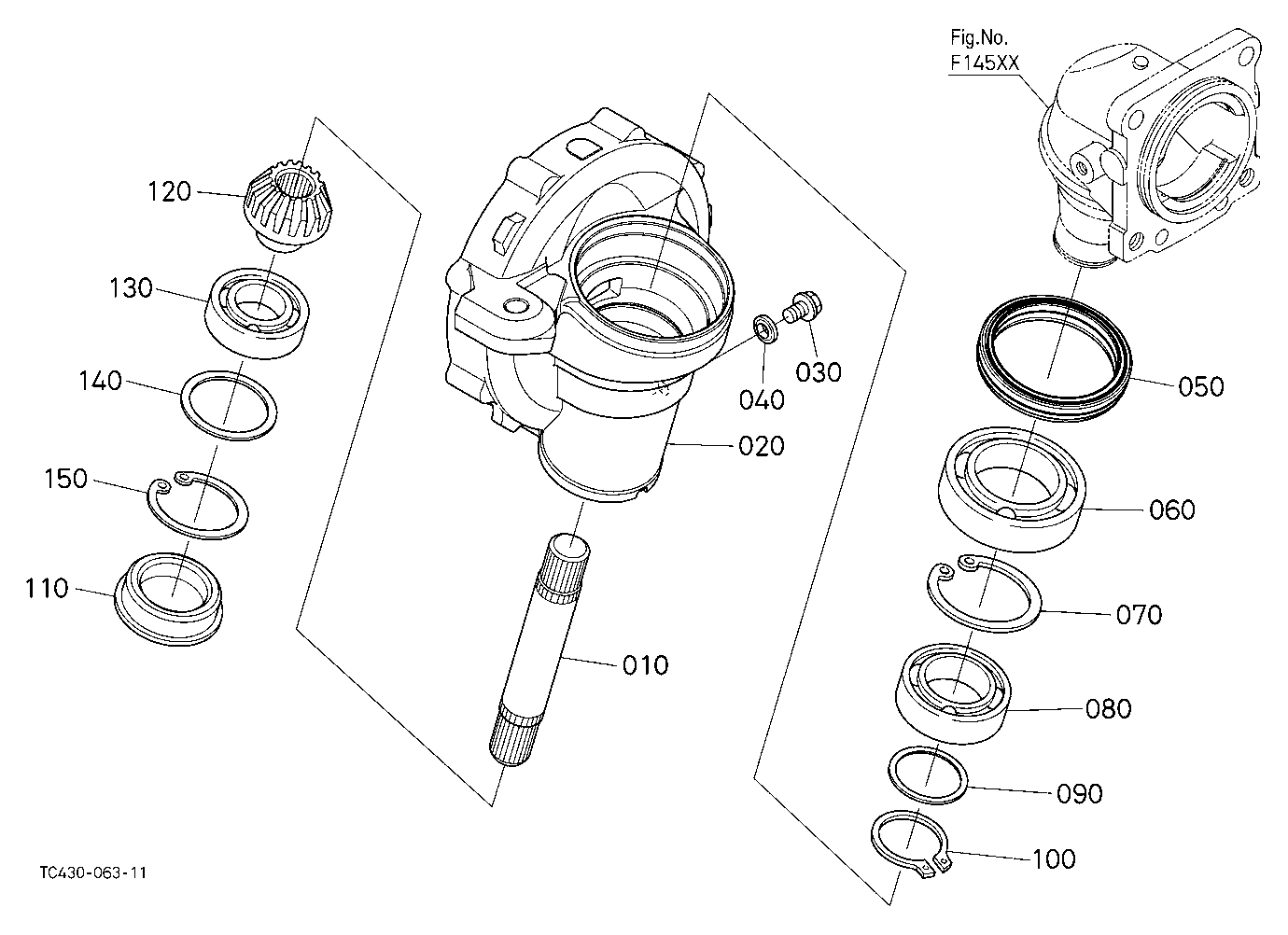 Front Axle Case Rh