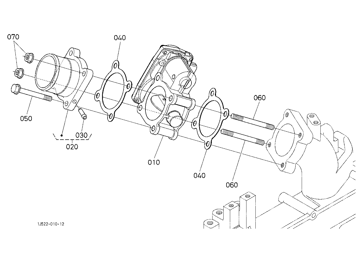 Air Cleaner Flange And Throttle Valve