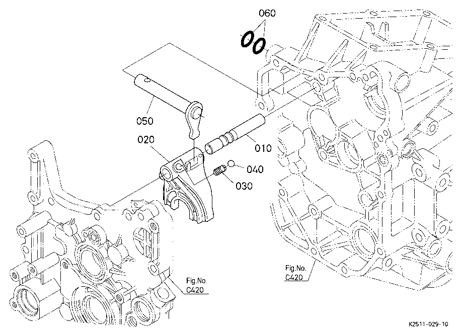 Range Gear Shift Fork