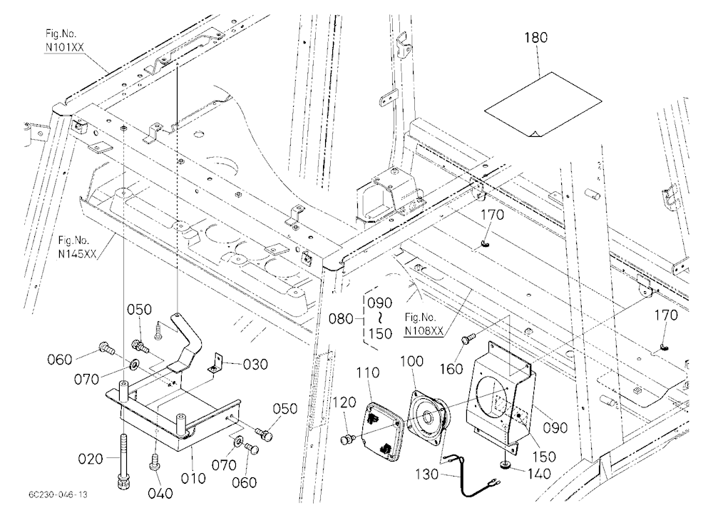 Bracket Kit (Radio Cassette) [Option]