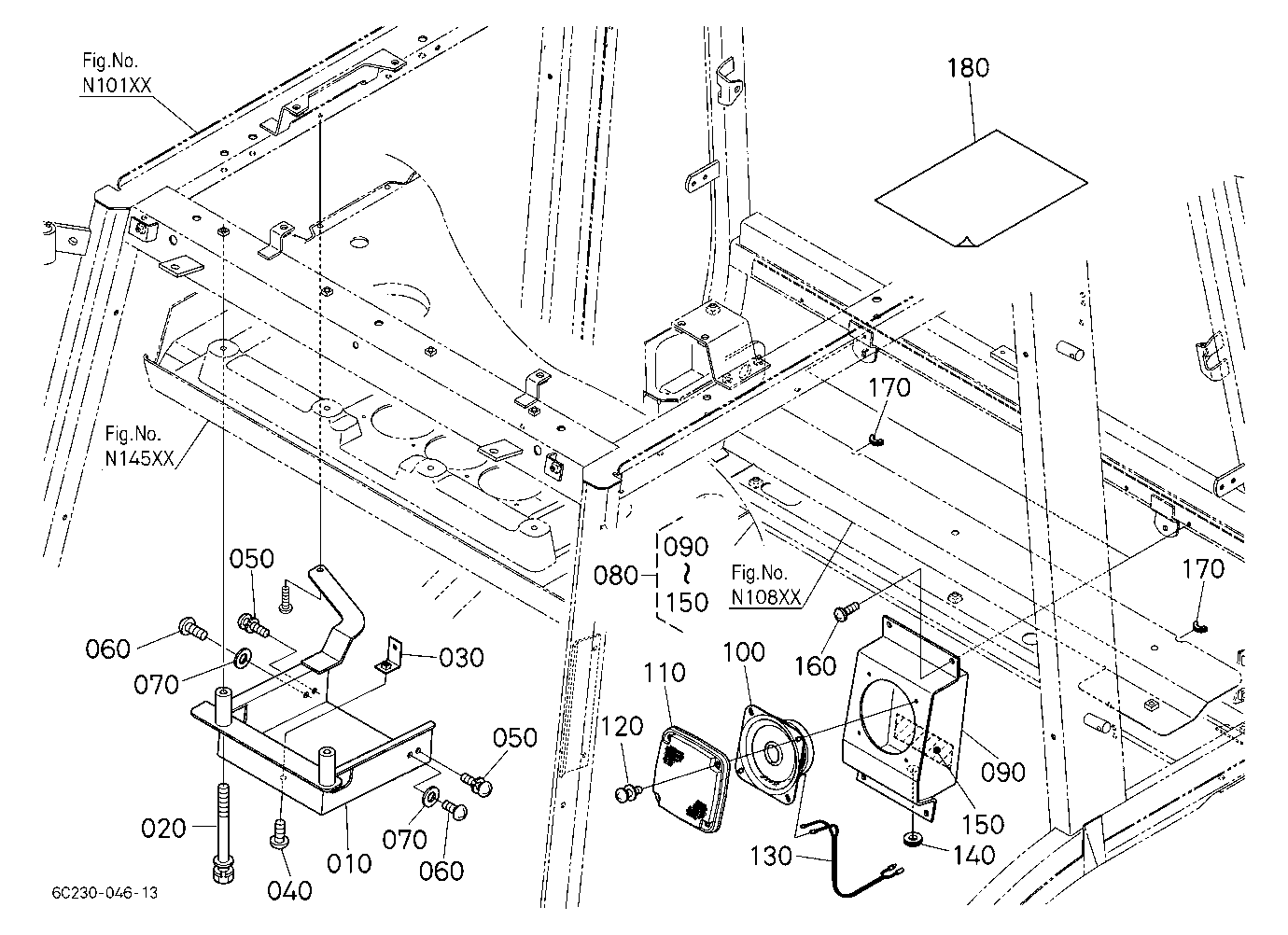 Bracket Kit (Radio Cassette) [Option]