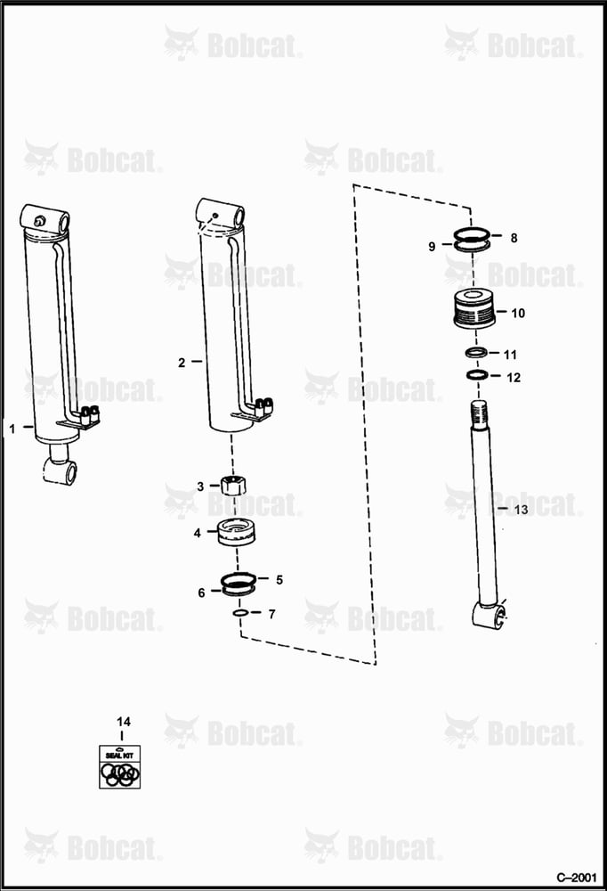 Tilt Cylinder (W/Welded On Tube)