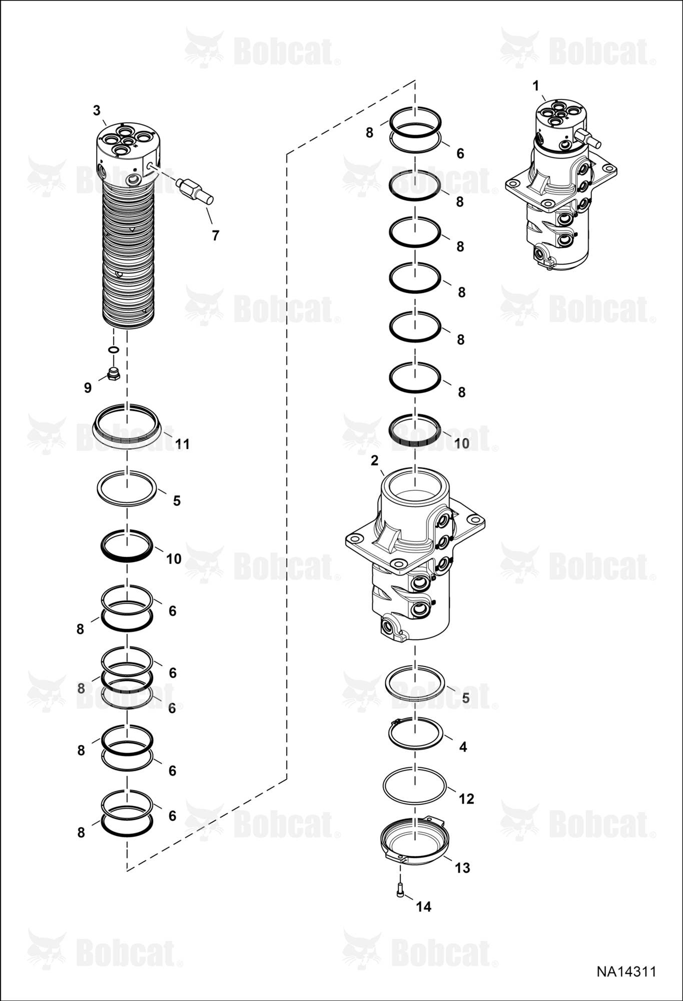 Swivel ASSY (W/Angle Blade)