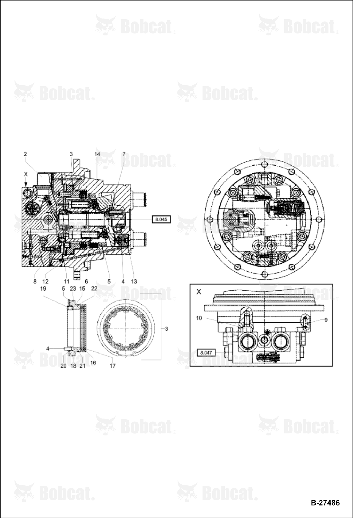 Travel Drive Gear