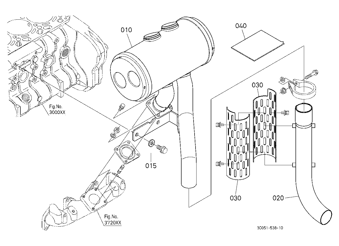 Under Muffler Kit [Old] (W/G No.M7631) [Option]