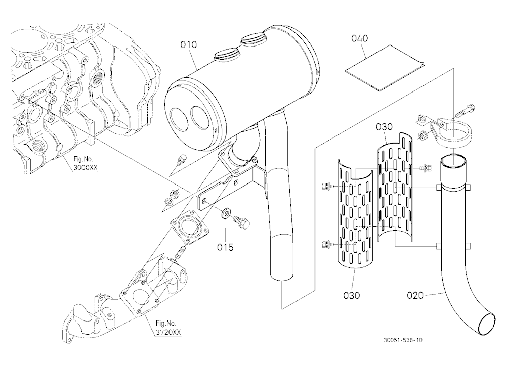Under Muffler Kit [Old] (W/G No.M7631) [Option]
