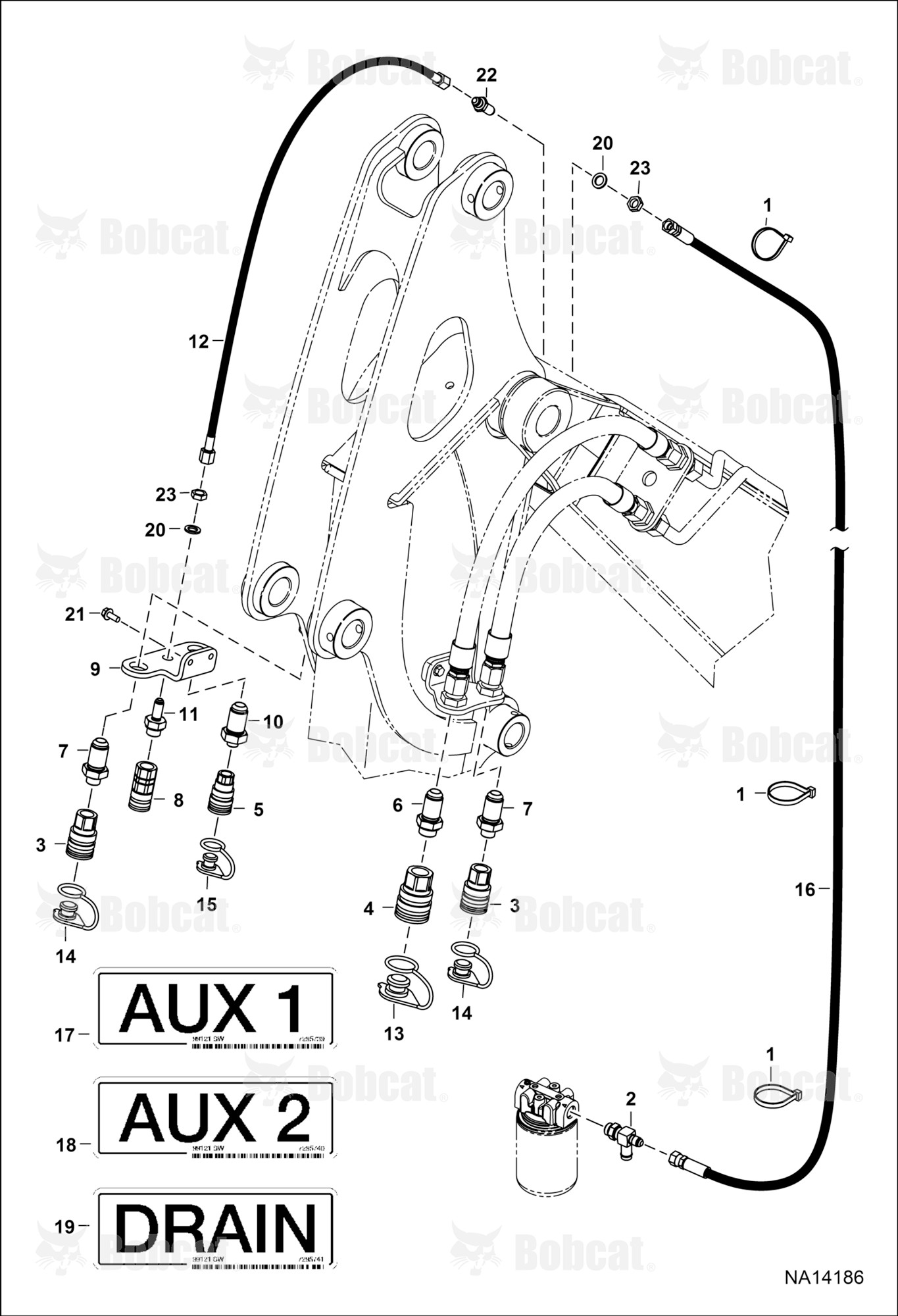 Hydraulic Auxiliary Extension (Kiloutou Option)