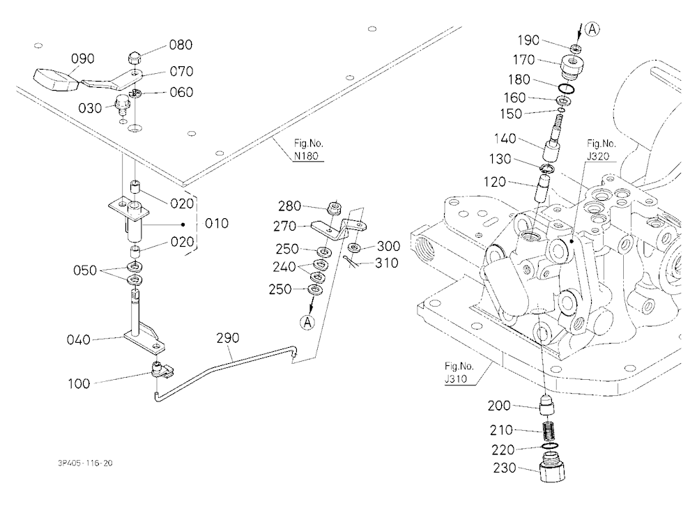 Lowering Lock Lever