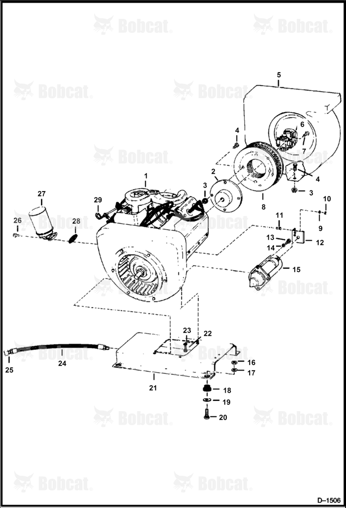Engine & Attaching Parts 4998M12001 & Above