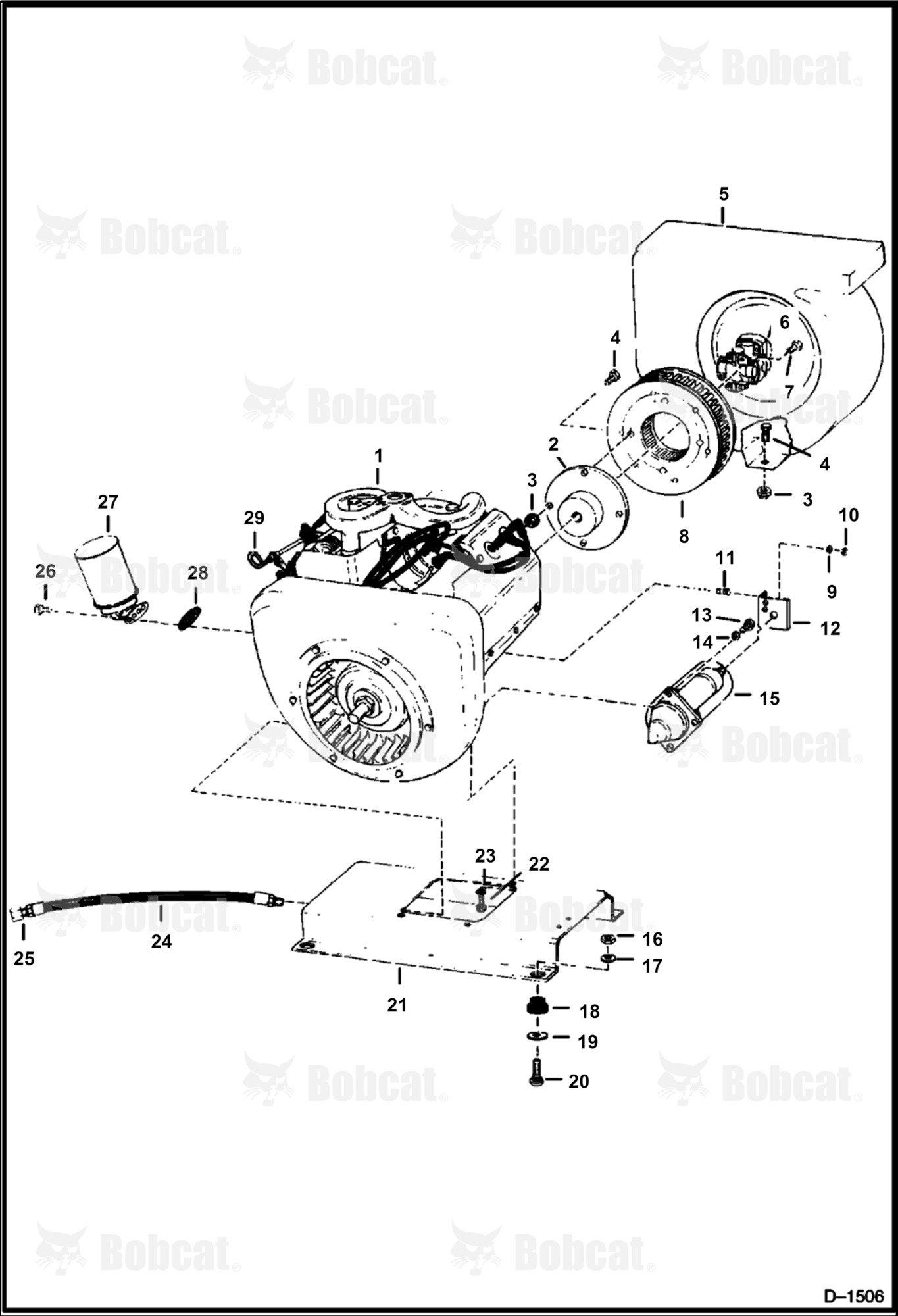 Engine & Attaching Parts  4998M12001 & Above