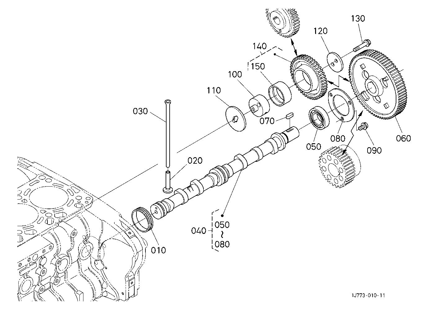 Camshaft And Idle Gear Shaft